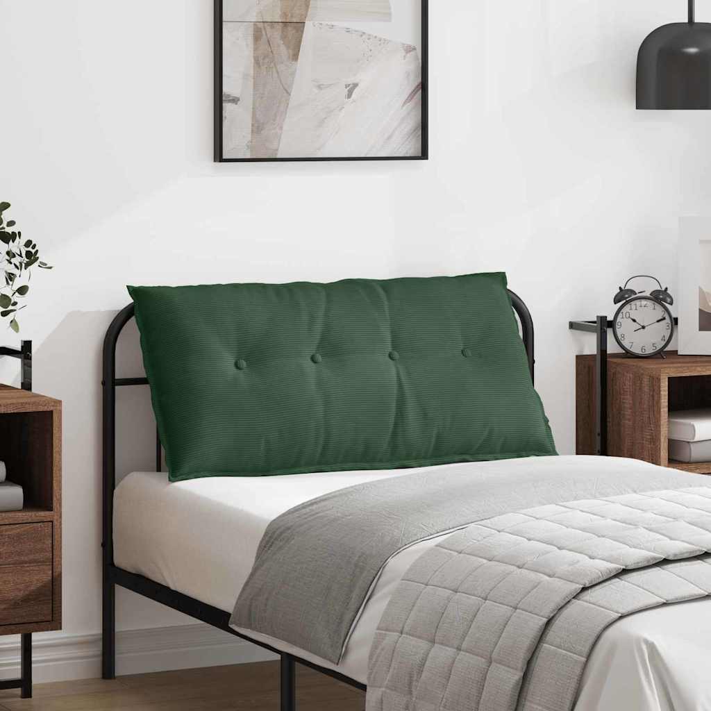 Cuscino per Schiena Verde Giungla 100 x 50 cm Tessuto in Cords