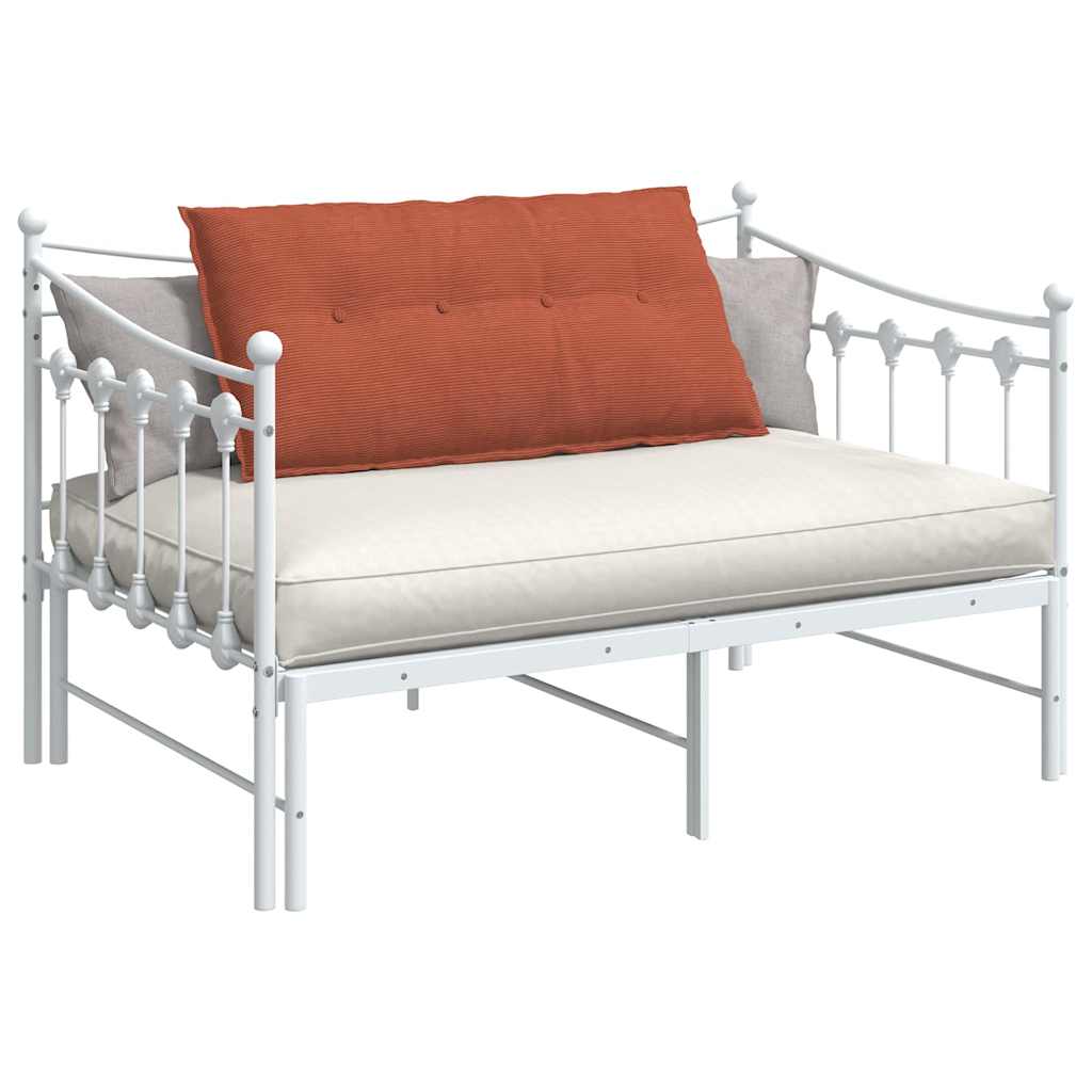 Cuscino per Schiena Rosso Arancio 100 x 50 cm Tessuto in Cords