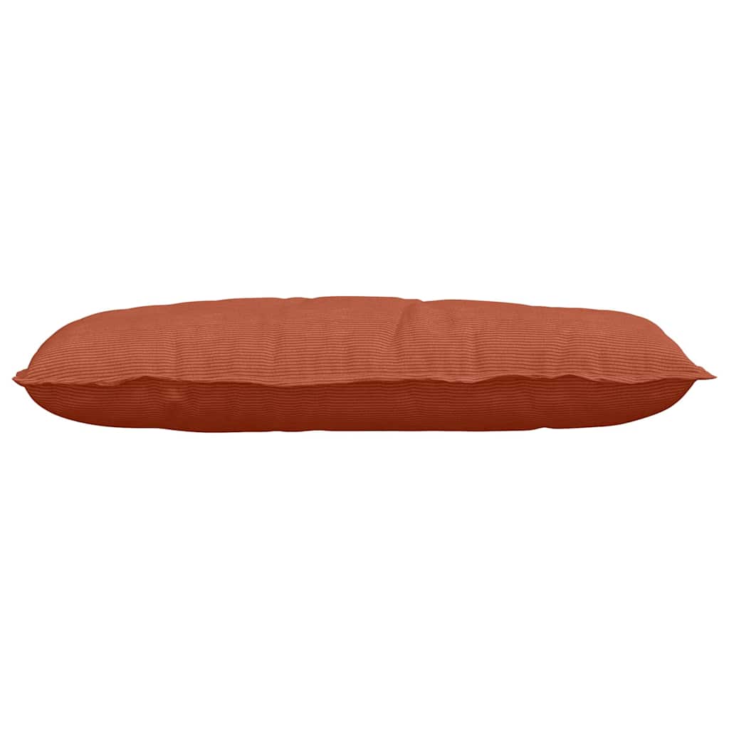Cuscino per Schiena Rosso Arancio 100 x 50 cm Tessuto in Cords