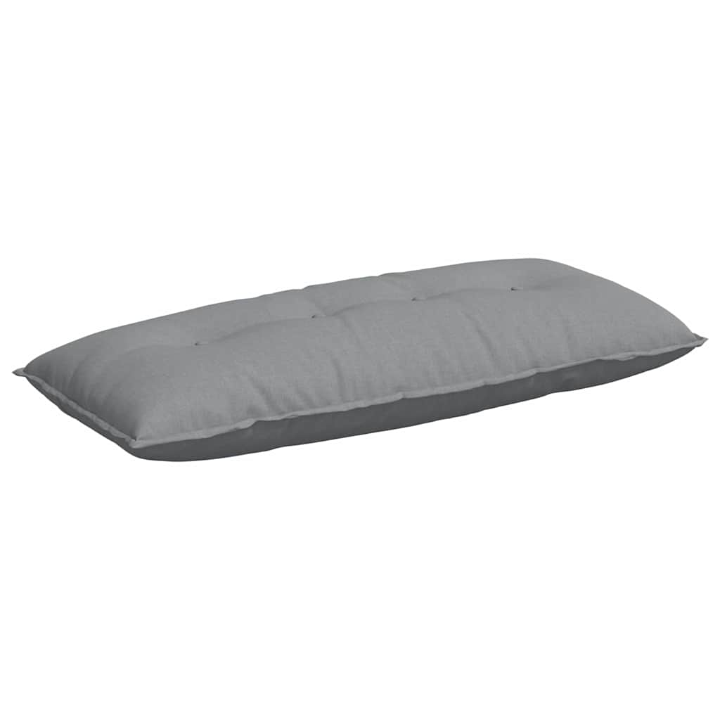 Cuscino per Schiena Grigio chiaro 120 x 19 x 50 cm Tessuto