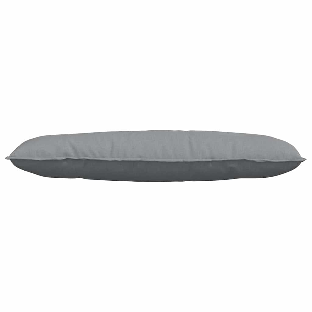 Cuscino per Schiena Grigio chiaro 120 x 19 x 50 cm Tessuto