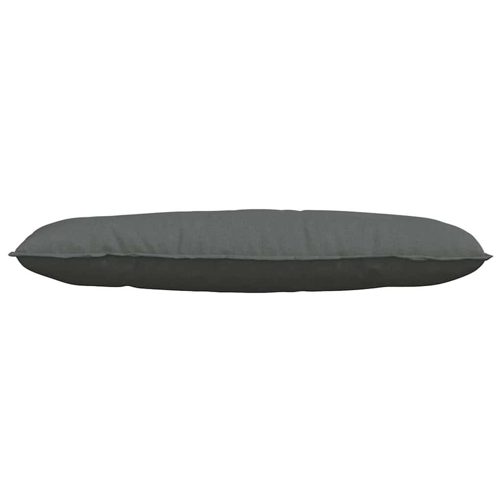 Cuscino per Schiena Grigio scuro 120 x 19 x 50 cm Tessuto