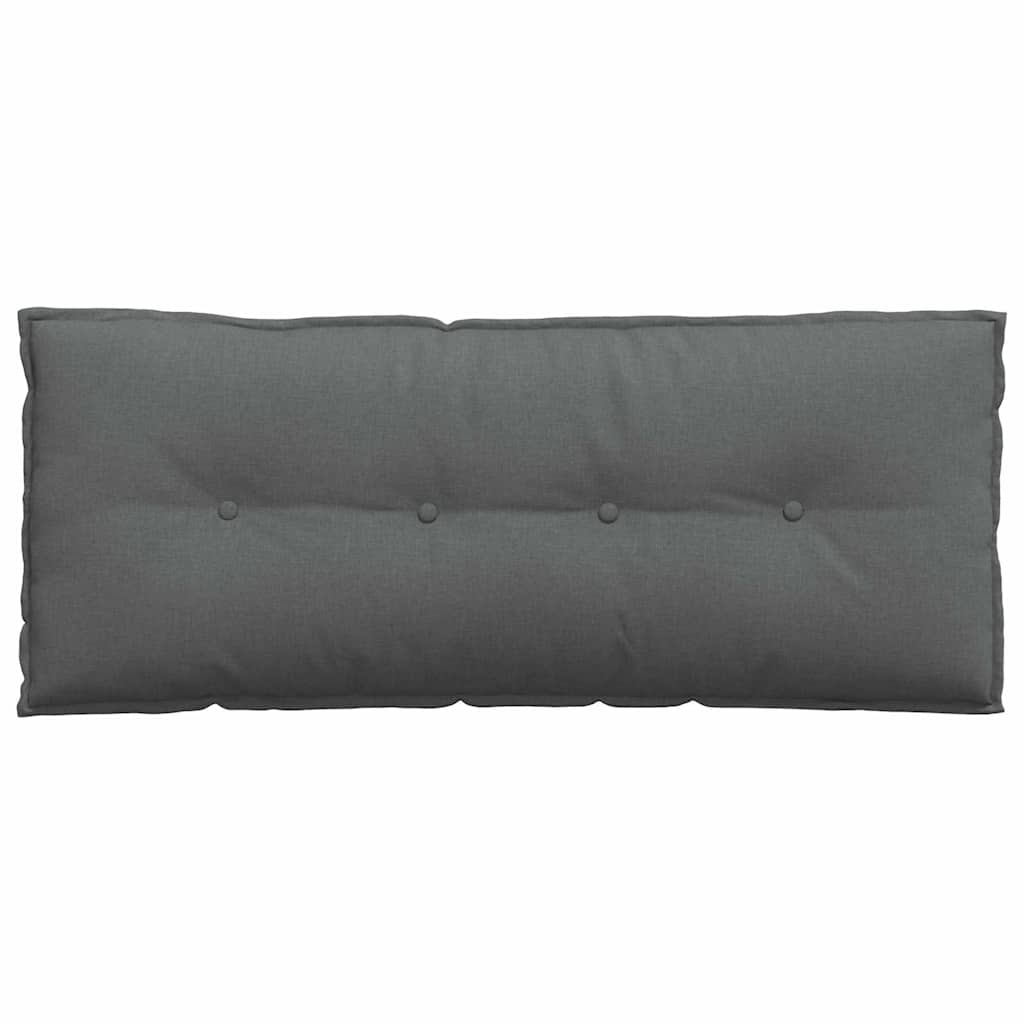 Cuscino per Schiena Grigio scuro 120 x 19 x 50 cm Tessuto