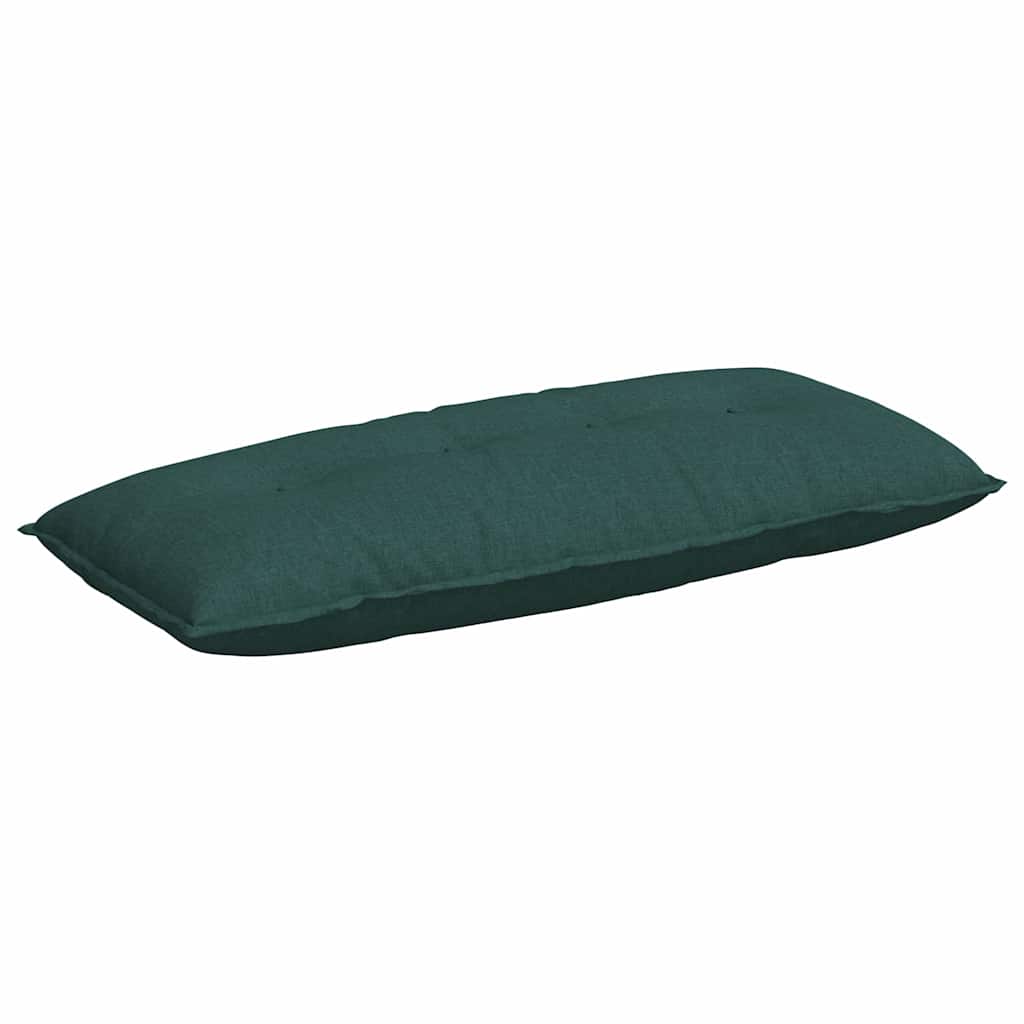 Cuscino per Schiena Verde Scuro 120 x 19 x 50 cm Tessuto