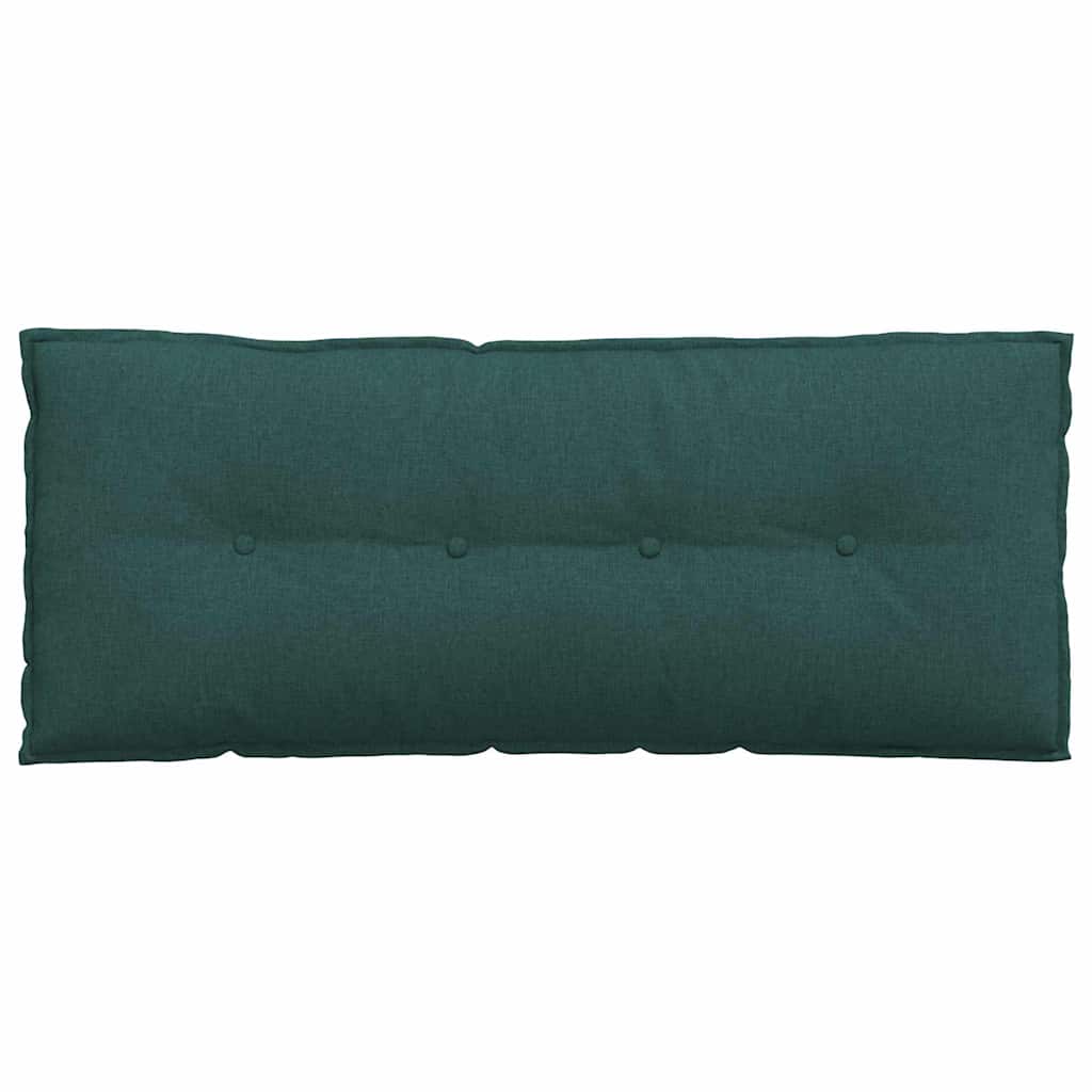 Cuscino per Schiena Verde Scuro 120 x 19 x 50 cm Tessuto