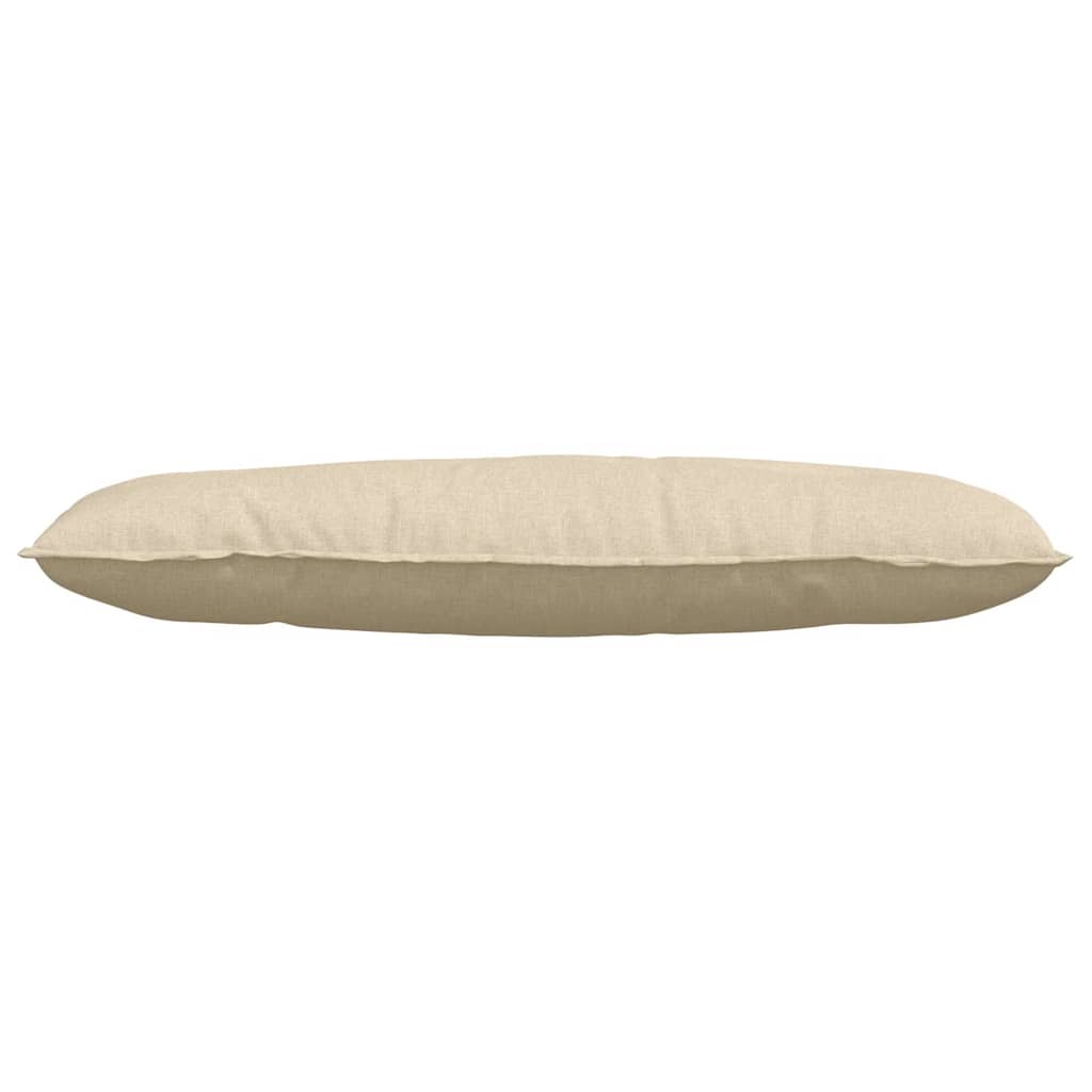 Cuscino per Schiena Crema 120 x 19 x 50 cm Tessuto