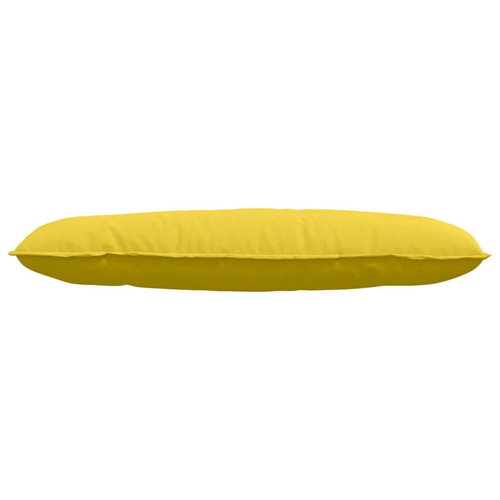 Cuscino per Schiena Giallo Chiaro 120 x 19 x 50 cm Tessuto