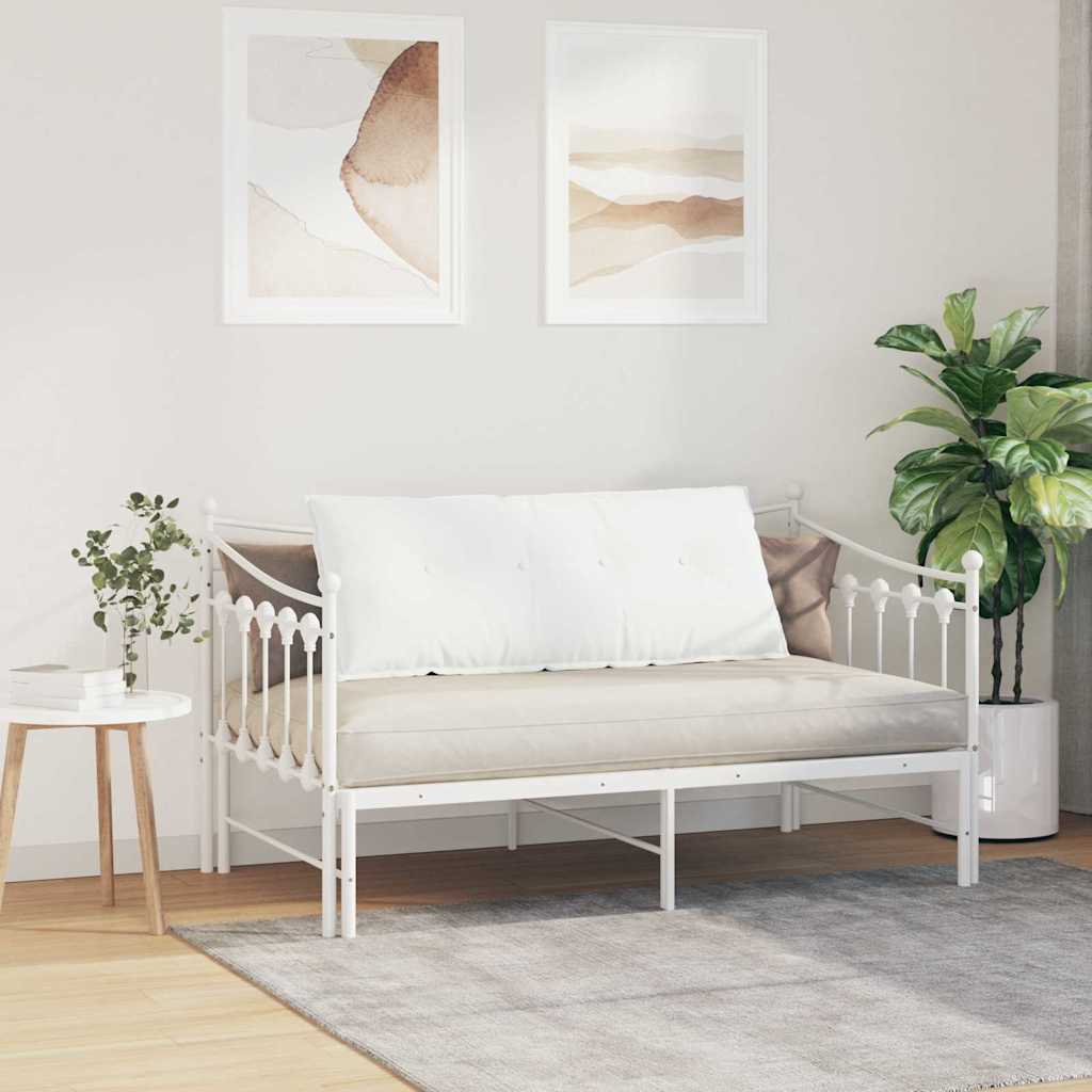 Cuscino per Schiena Bianco 120 x 19 x 50 cm Tessuto