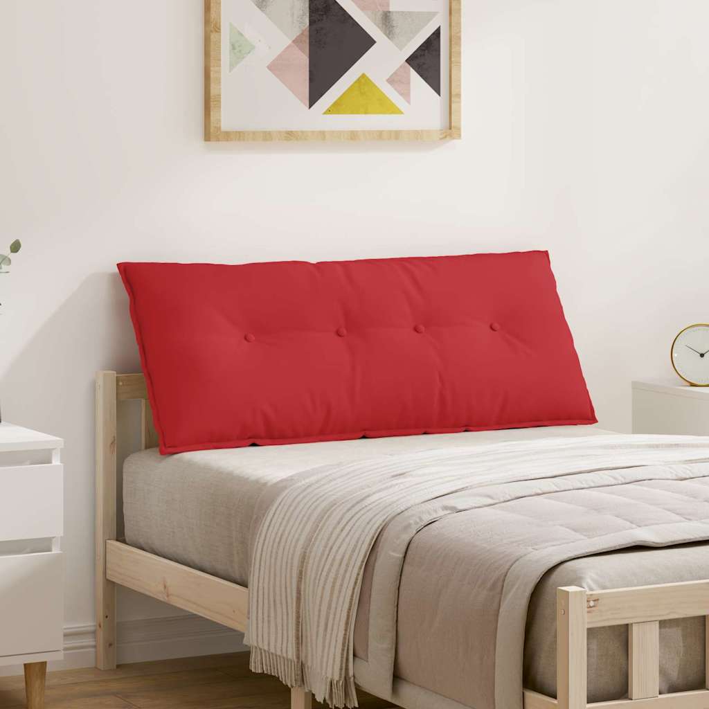 Cuscino per Schiena Rosso 120 x 19 x 50 cm Tessuto