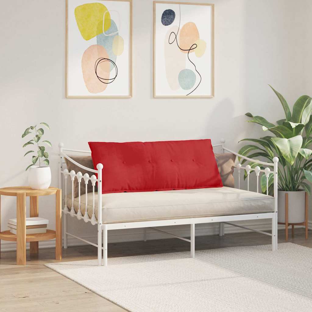 Cuscino per Schiena Rosso 120 x 19 x 50 cm Tessuto
