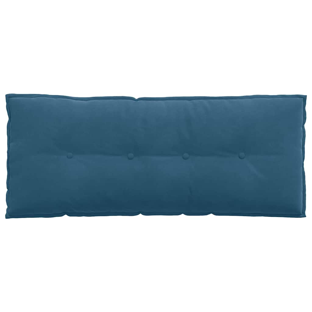 Cuscino per Schiena Blu 120 x 50 cm Tessuto in Cords