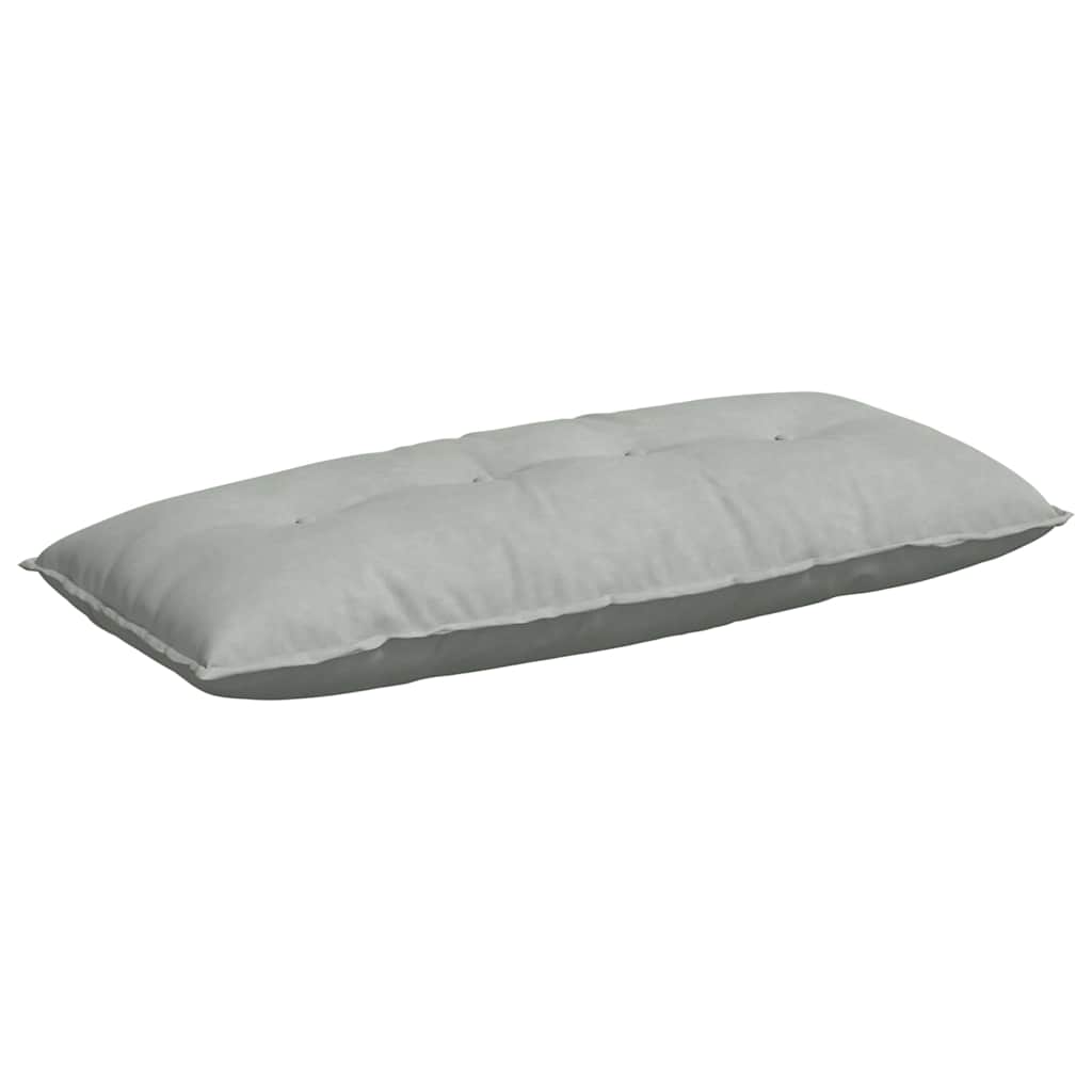 Cuscino per Schiena Grigio Chiaro 120 x 50 cm Tessuto in Cords
