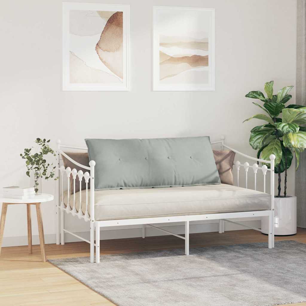 Cuscino per Schiena Grigio Chiaro 120 x 50 cm Tessuto in Cords