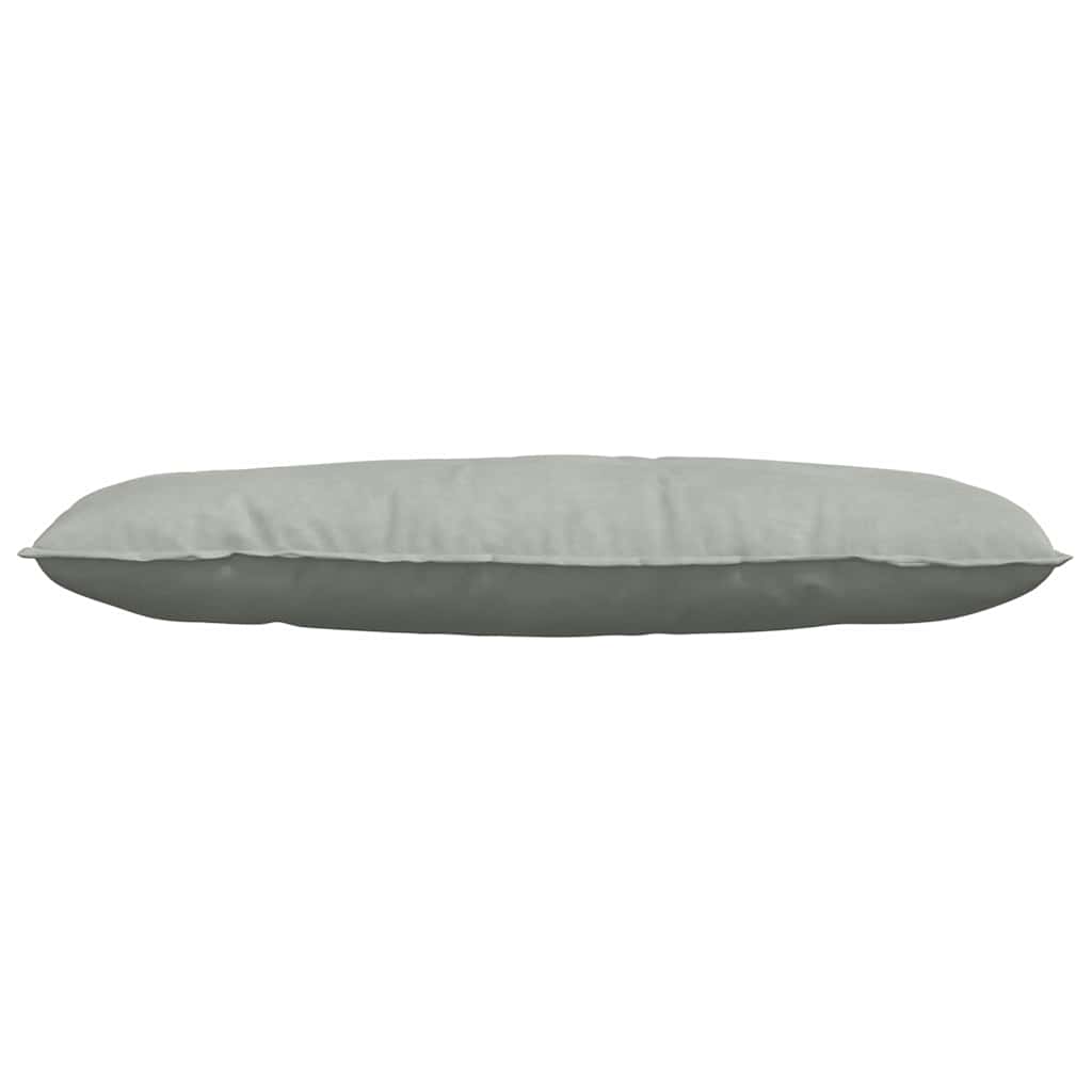 Cuscino per Schiena Grigio Chiaro 120 x 50 cm Tessuto in Cords