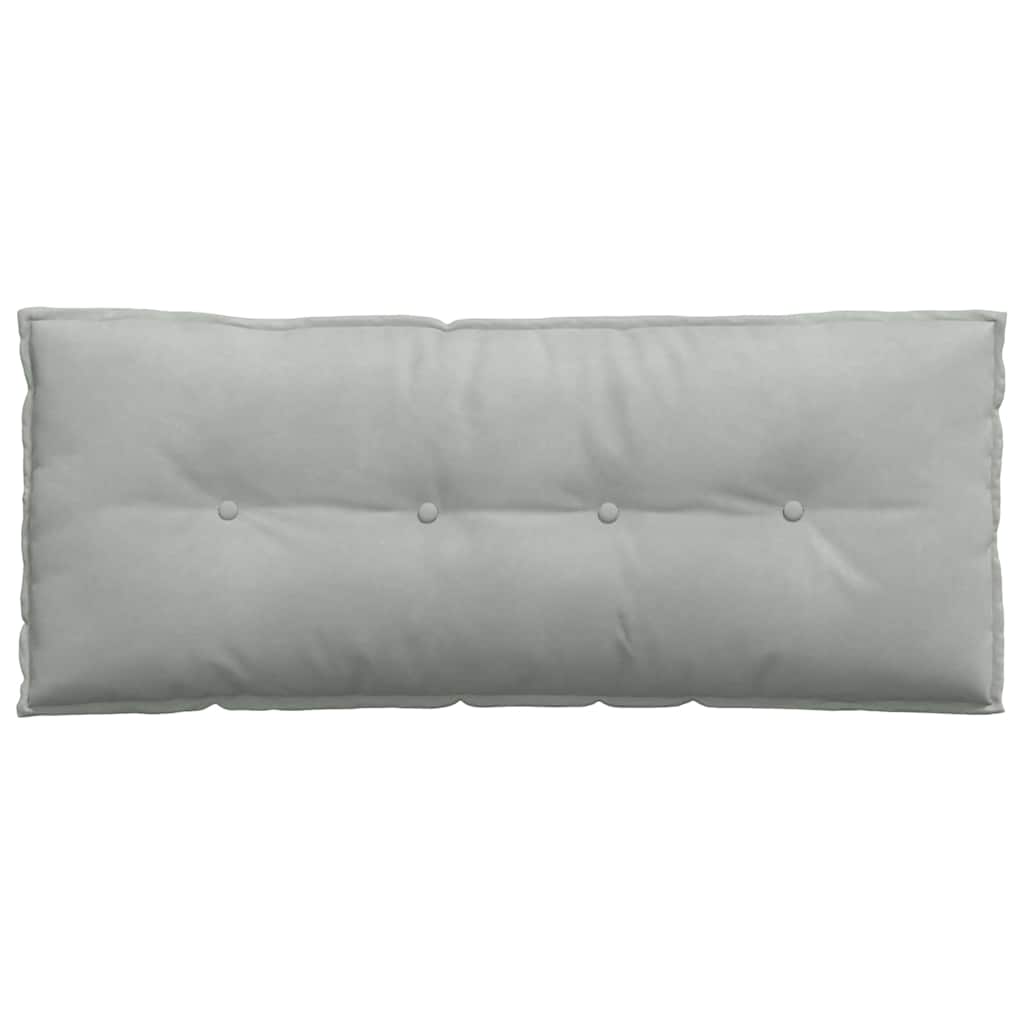 Cuscino per Schiena Grigio Chiaro 120 x 50 cm Tessuto in Cords