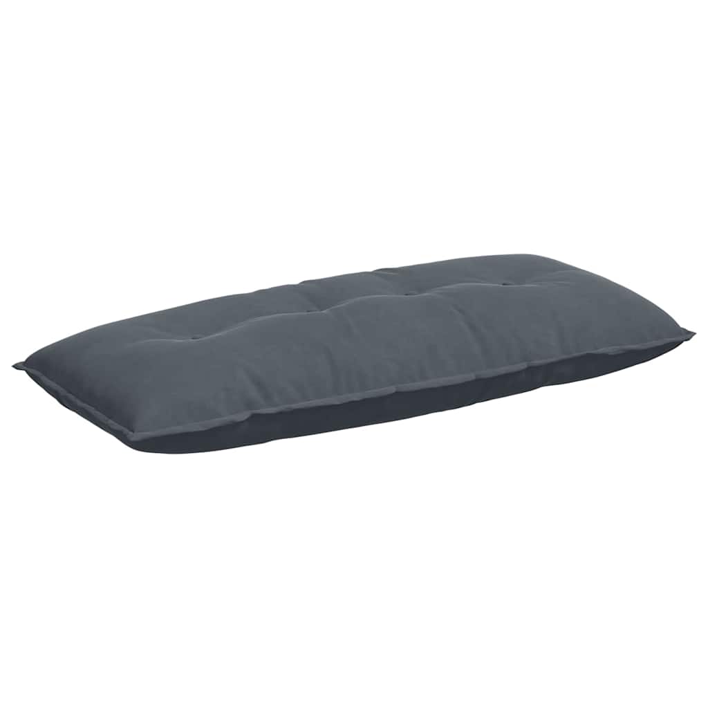 Cuscino per Schiena Grigio Scuro 120 x 50 cm Tessuto in Cords