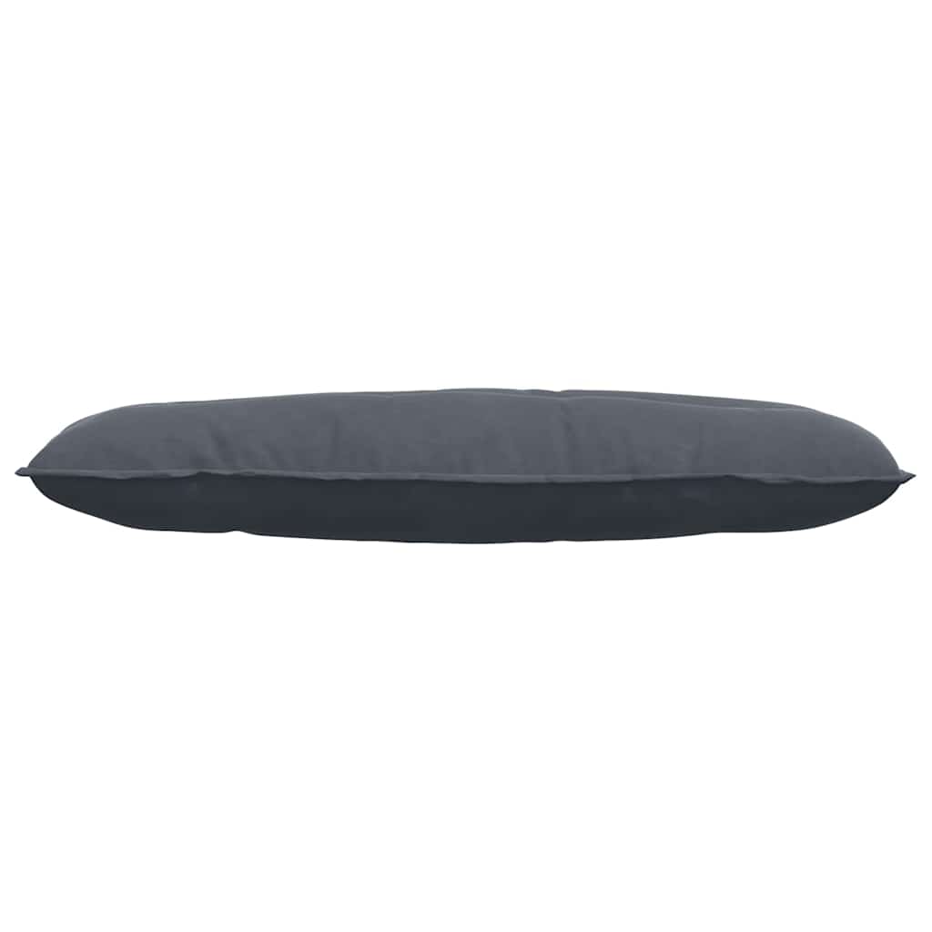 Cuscino per Schiena Grigio Scuro 120 x 50 cm Tessuto in Cords