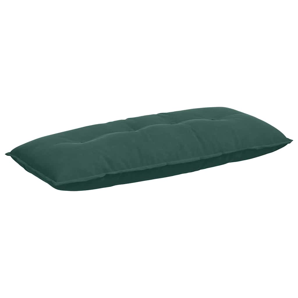 Cuscino per Schiena Verde Scuro 120 x 50 cm Tessuto in Cords