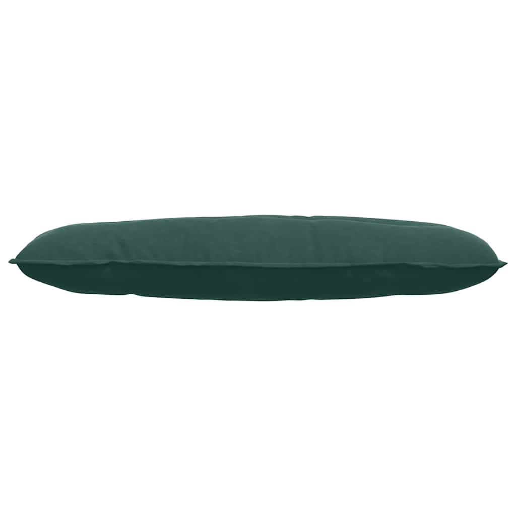 Cuscino per Schiena Verde Scuro 120 x 50 cm Tessuto in Cords