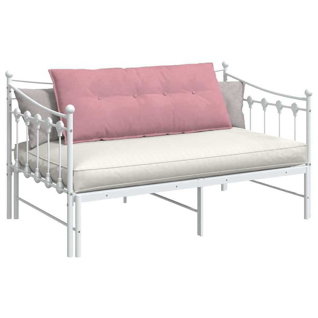 Cuscino per Schiena Rosa 120 x 50 cm Tessuto in Cords