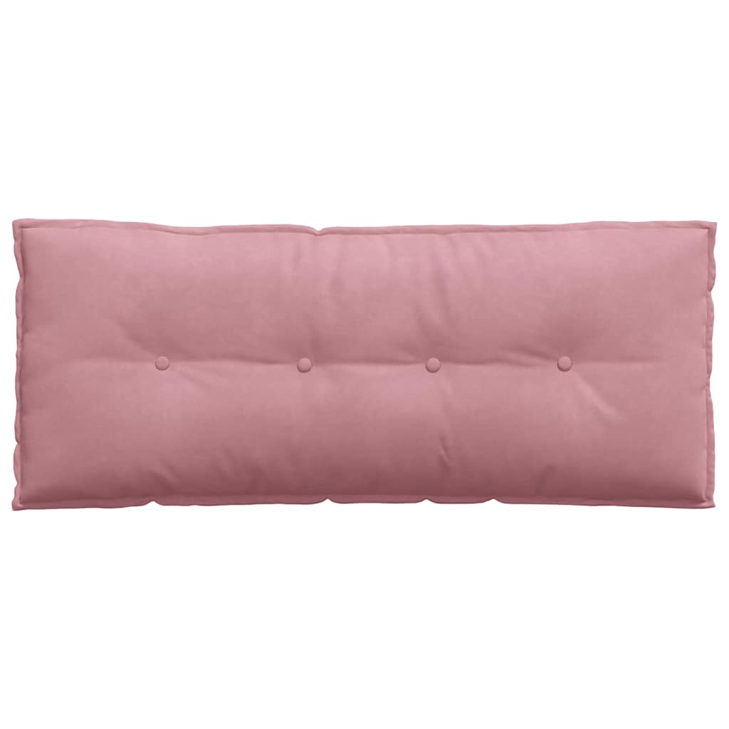 Cuscino per Schiena Rosa 120 x 50 cm Tessuto in Cords