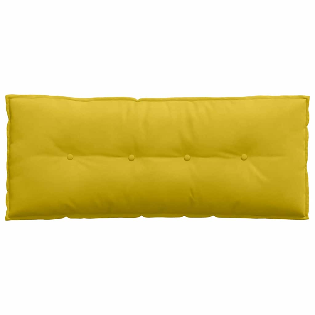 Cuscino per Schiena Giallo 120 x 50 cm Tessuto in Cords