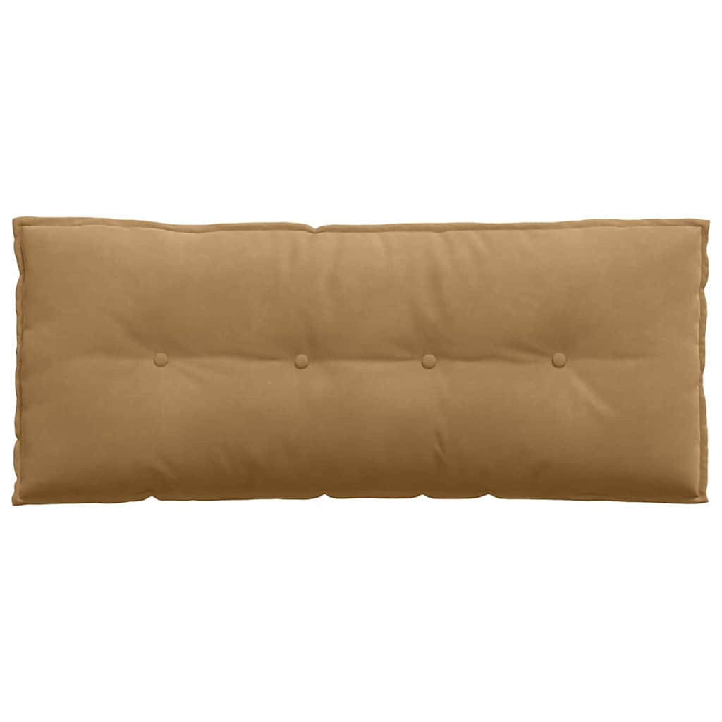 Cuscino per Schiena Marrone 120 x 50 cm Tessuto in Cords