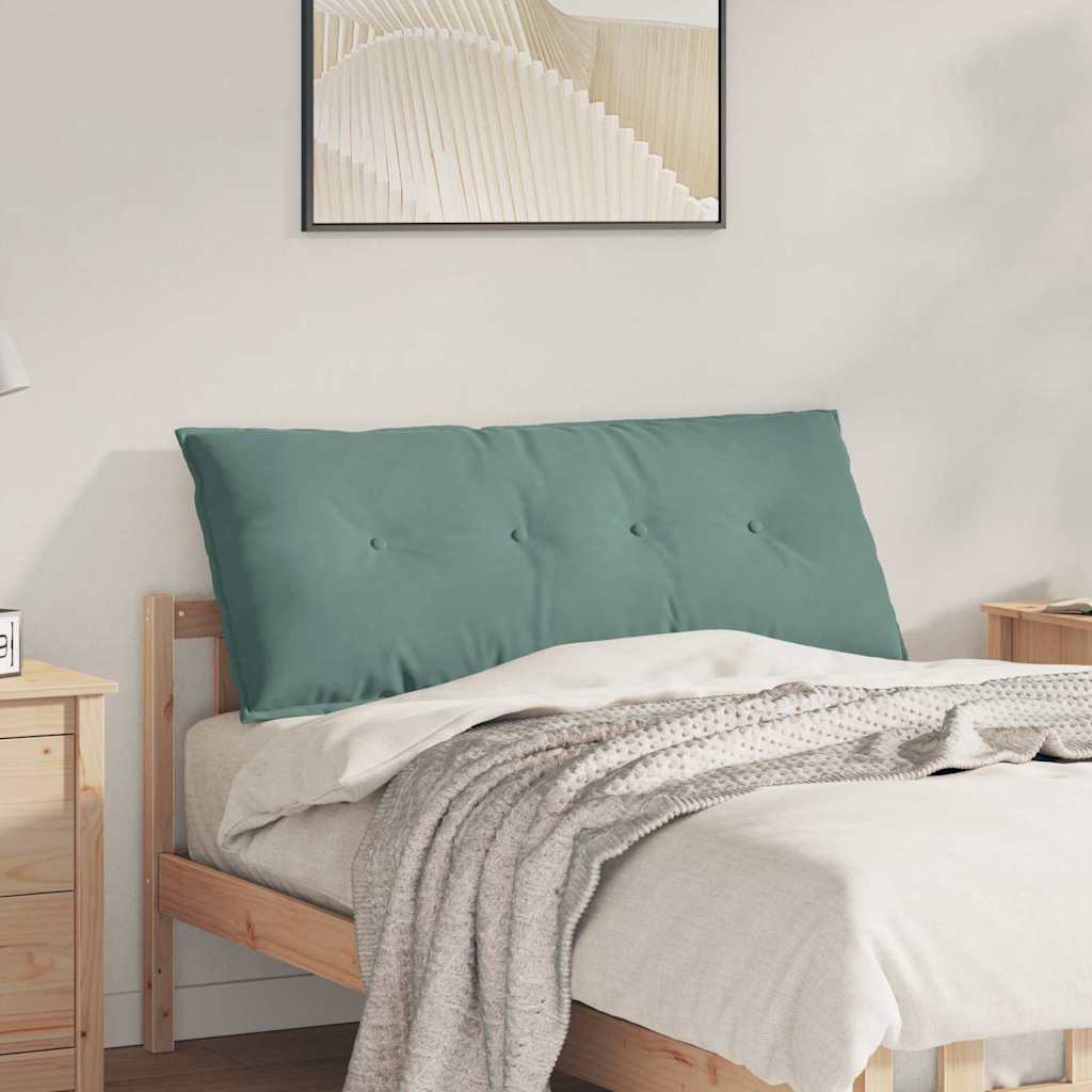 Cuscino per Schiena Verde Mare 120 x 50 cm Tessuto in Cords