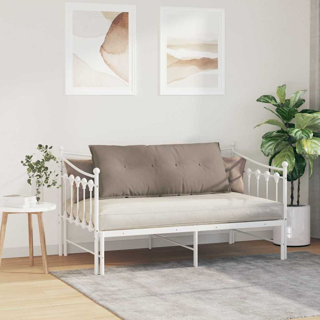 Cuscino per Schiena Tortora 120 x 50 cm Tessuto in Microfibra