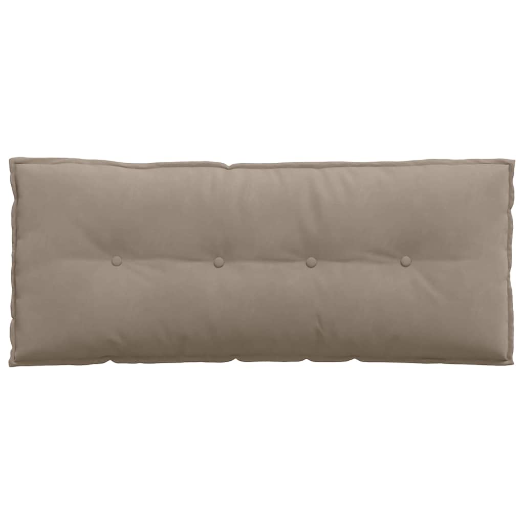 Cuscino per Schiena Tortora 120 x 50 cm Tessuto in Microfibra