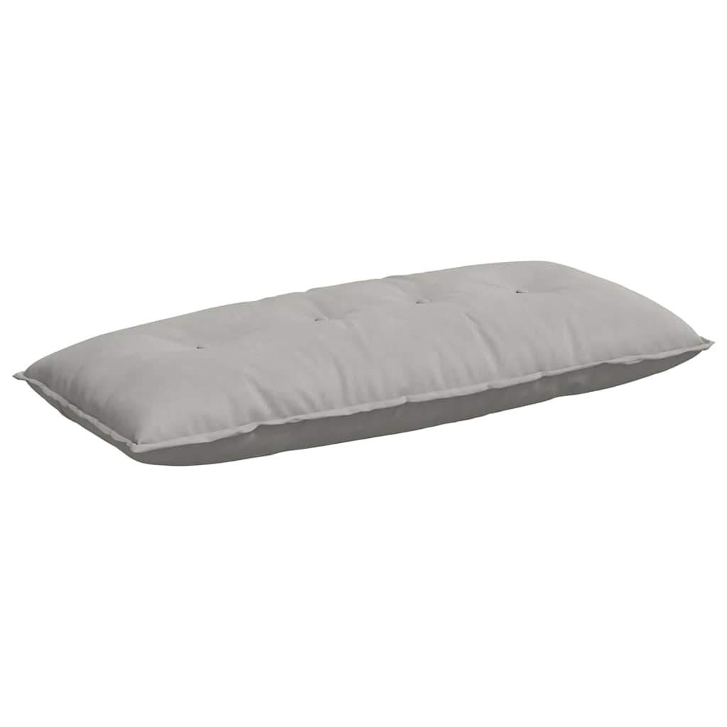 Cuscino per Schiena Grigio Chiaro 120 x 50 cm