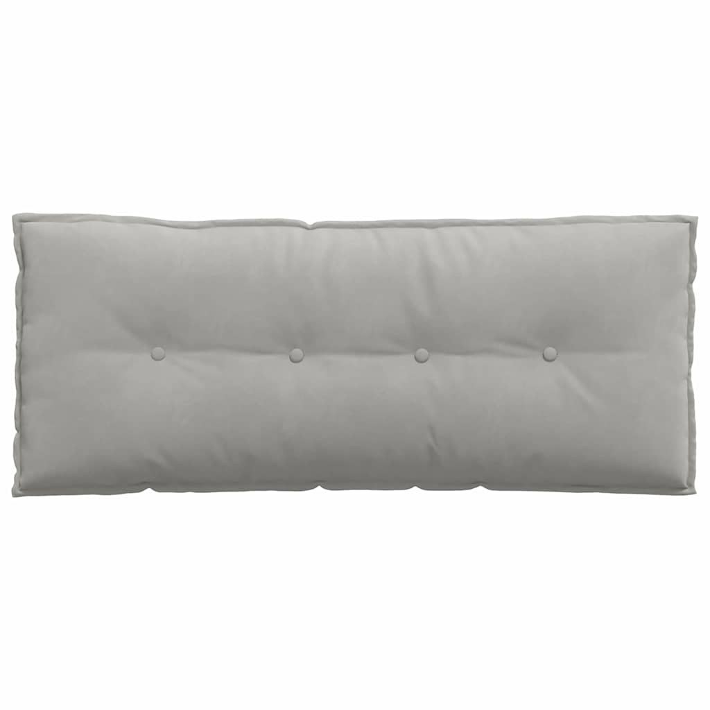 Cuscino per Schiena Grigio Chiaro 120 x 50 cm