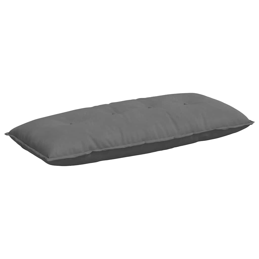 Cuscino per Schiena Grigio Scuro 120 x 50 cm