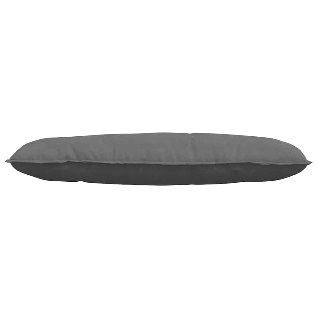 Cuscino per Schiena Grigio Scuro 120 x 50 cm