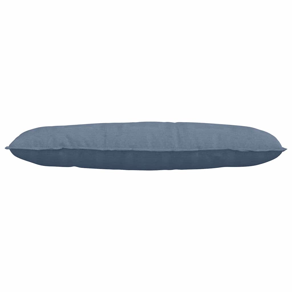 Cuscino per Schiena Blu 120 x 50 cm Tessuto in Cords