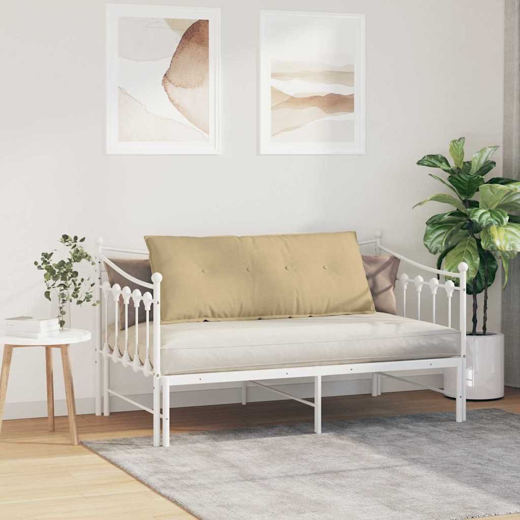 Cuscino per Schiena Grigio Verde 120 x 50 cm Tessuto in Cords