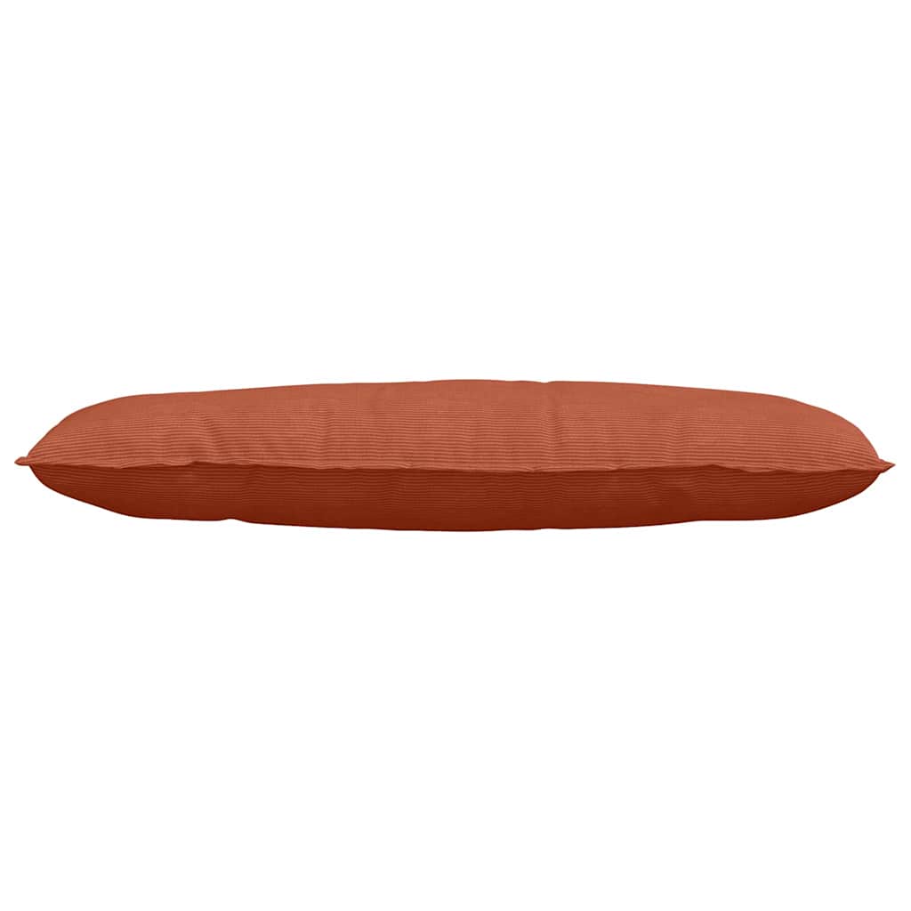 Cuscino per Schiena Rosso Arancio 120 x 50 cm Tessuto in Cords