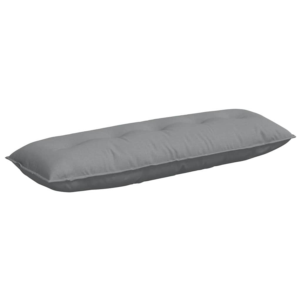Cuscino per Schiena Grigio chiaro 140 x 19 x 50 cm Tessuto