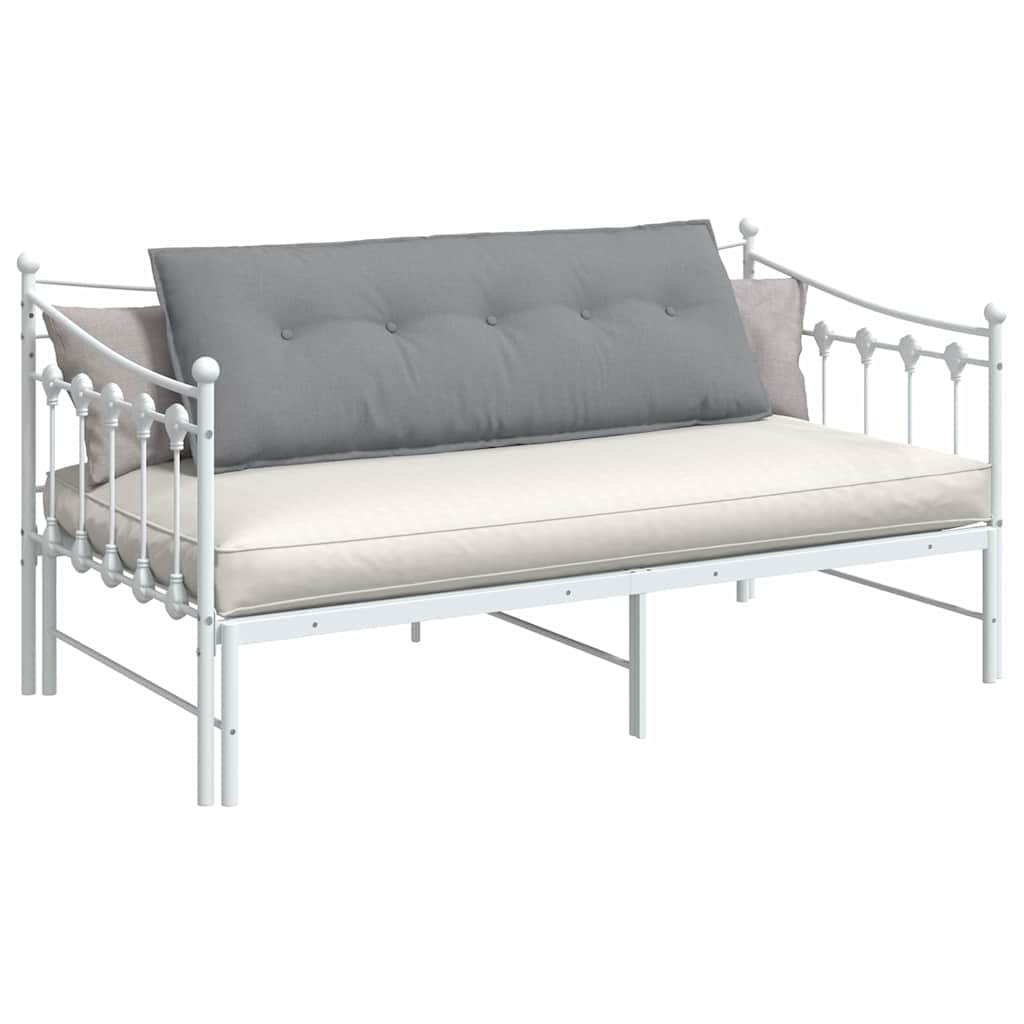 Cuscino per Schiena Grigio chiaro 140 x 19 x 50 cm Tessuto