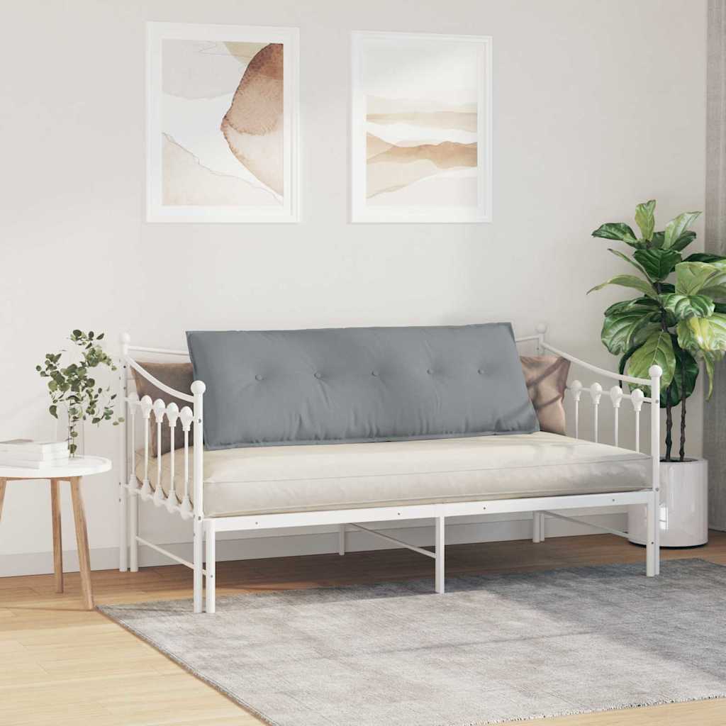Cuscino per Schiena Grigio chiaro 140 x 19 x 50 cm Tessuto