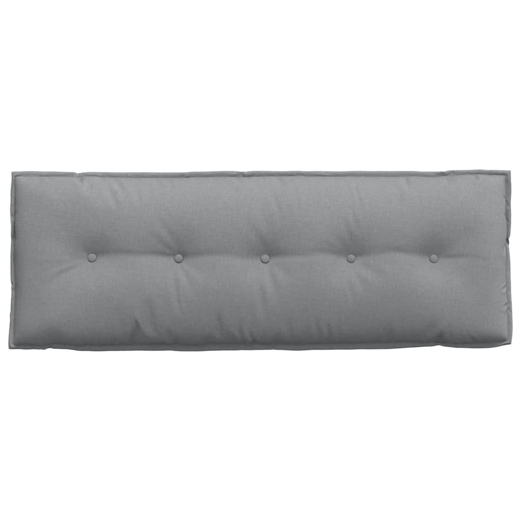 Cuscino per Schiena Grigio chiaro 140 x 19 x 50 cm Tessuto