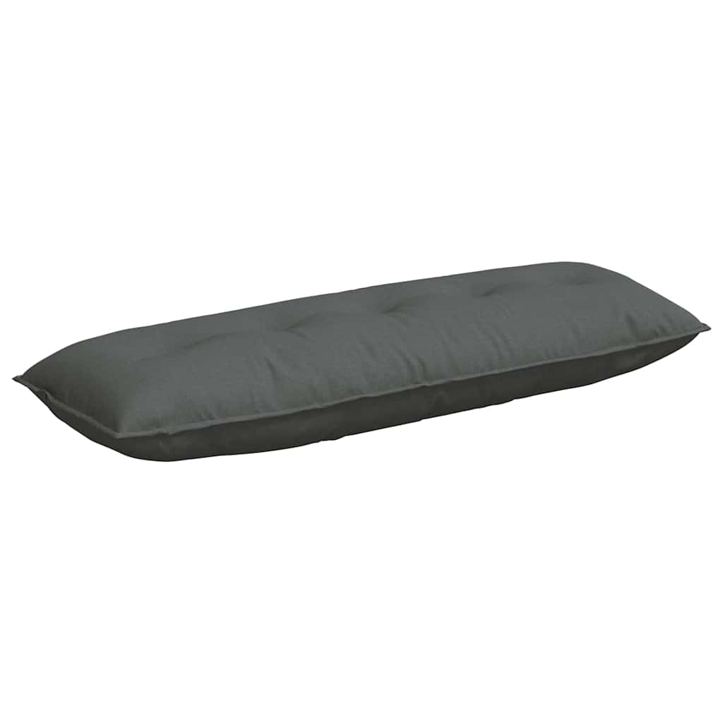 Cuscino per Schiena Grigio scuro 140 x 19 x 50 cm Tessuto