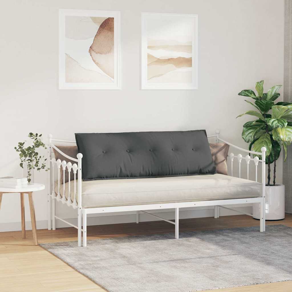 Cuscino per Schiena Grigio scuro 140 x 19 x 50 cm Tessuto