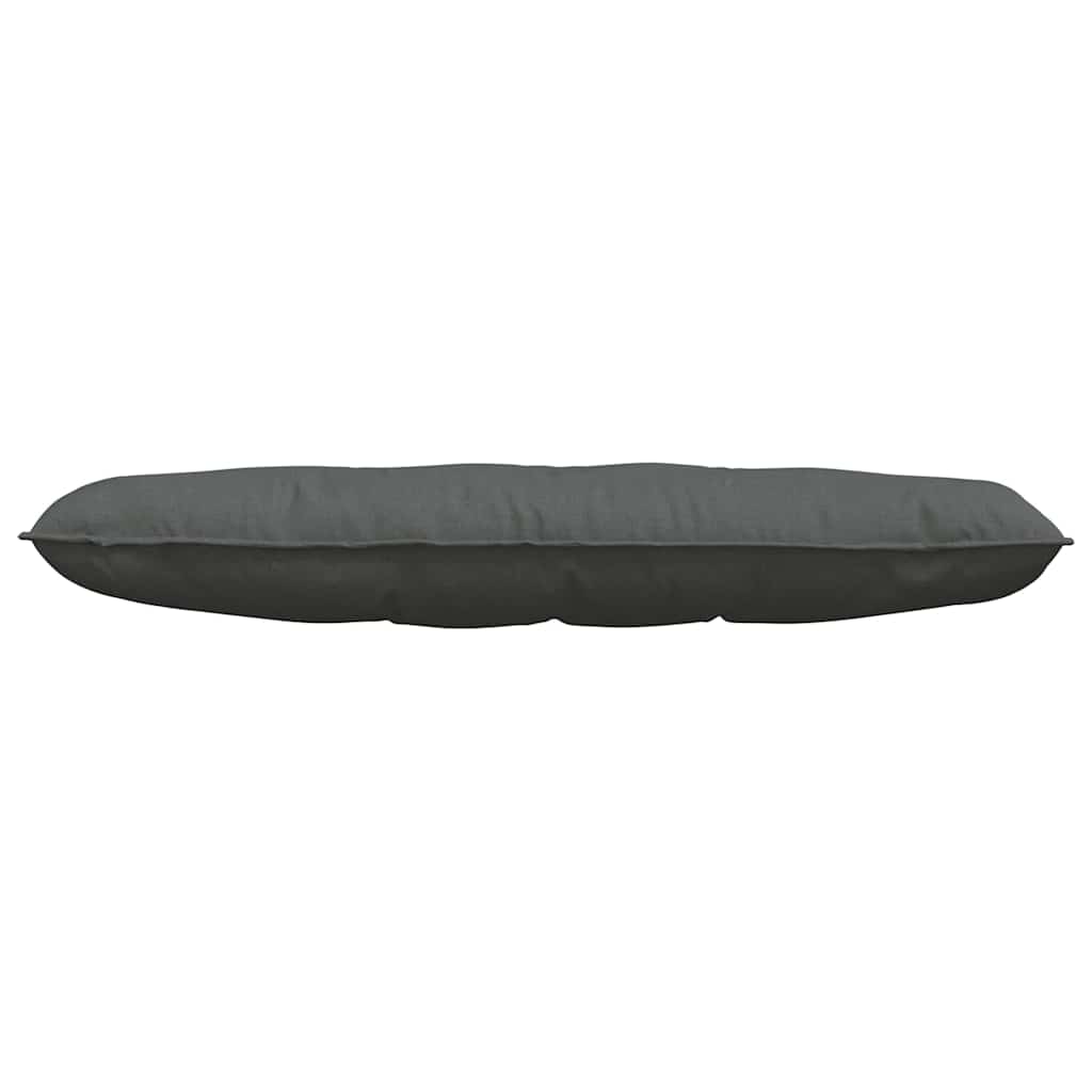 Cuscino per Schiena Grigio scuro 140 x 19 x 50 cm Tessuto