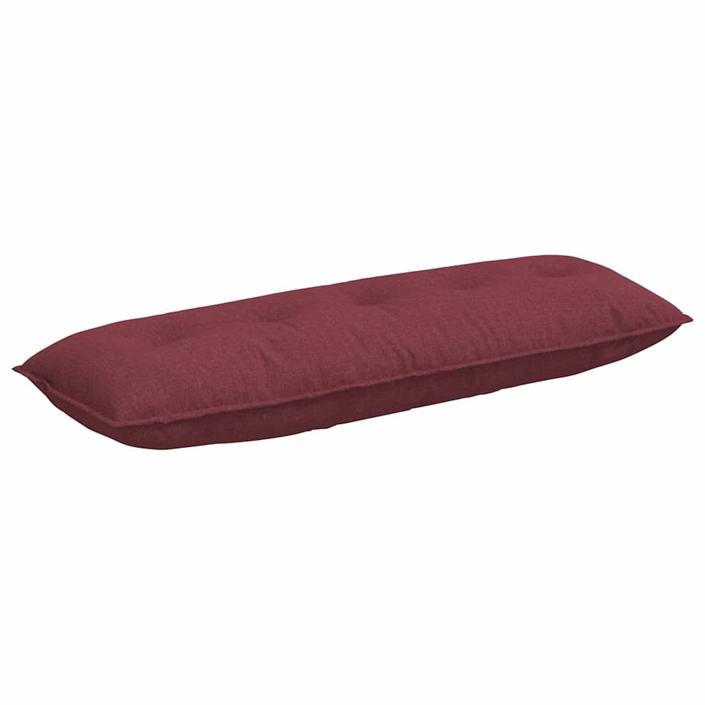 Cuscino per Schiena Rosso Vino 140 x 19 x 50 cm Tessuto