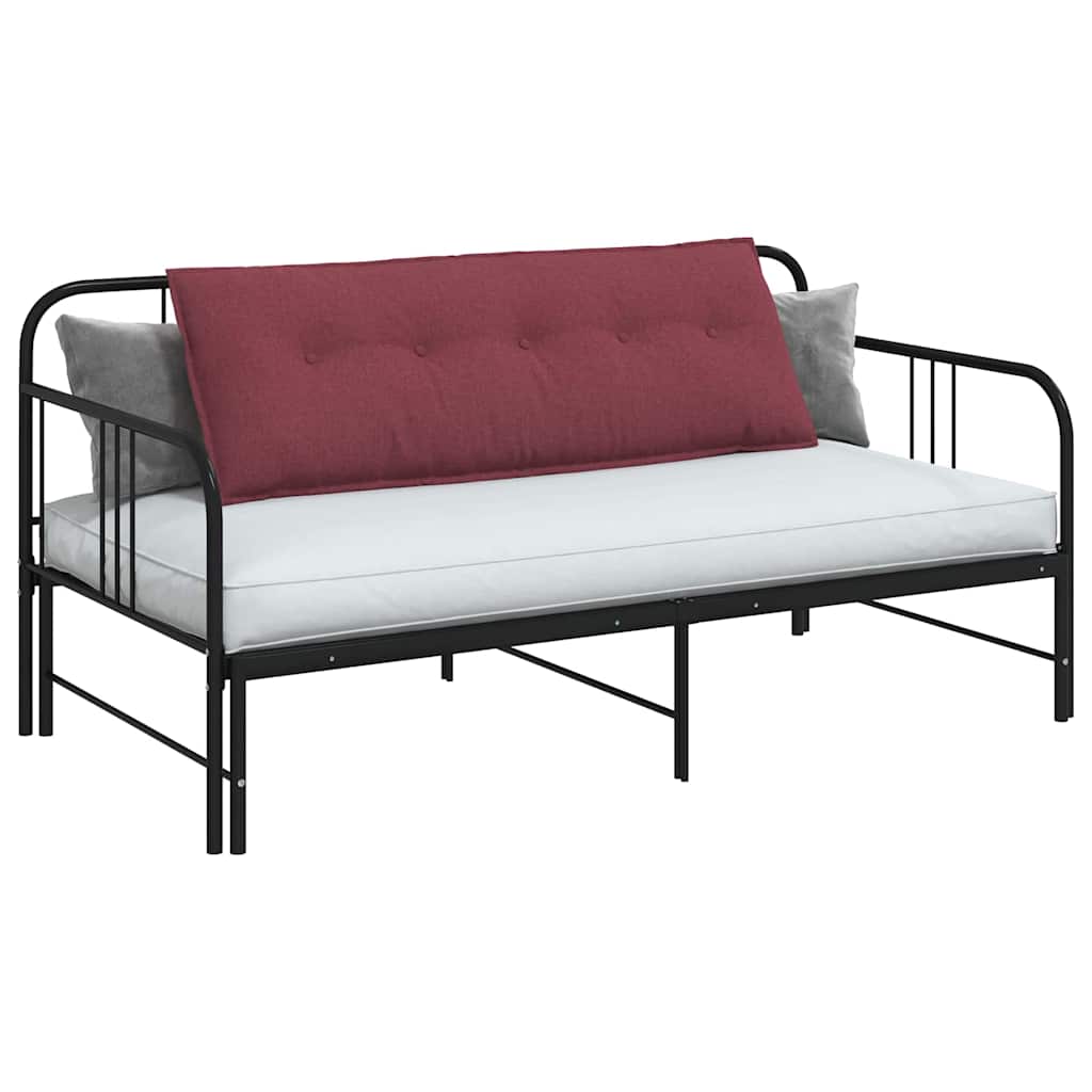 Cuscino per Schiena Rosso Vino 140 x 19 x 50 cm Tessuto
