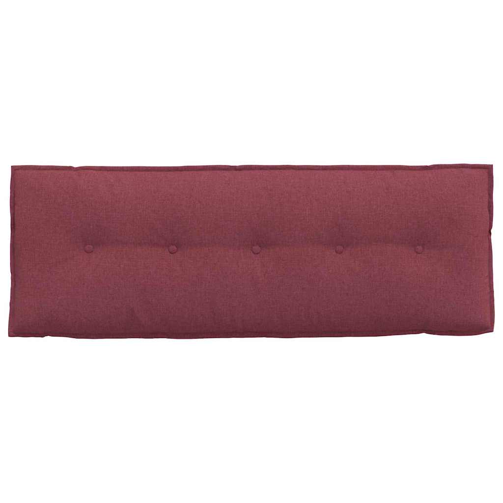 Cuscino per Schiena Rosso Vino 140 x 19 x 50 cm Tessuto