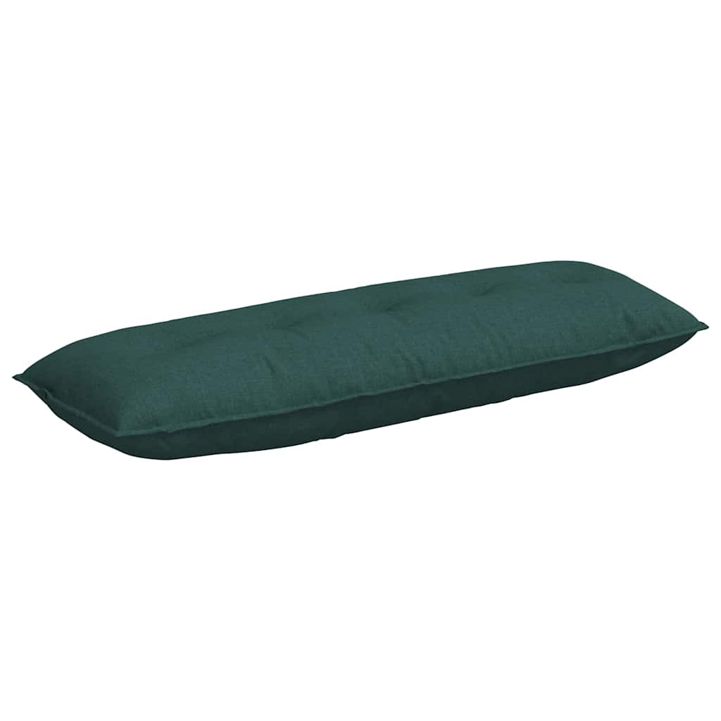 Cuscino per Schiena Verde Scuro 140 x 19 x 50 cm Tessuto