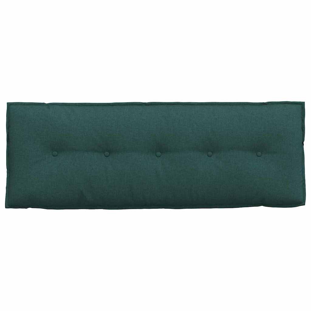 Cuscino per Schiena Verde Scuro 140 x 19 x 50 cm Tessuto