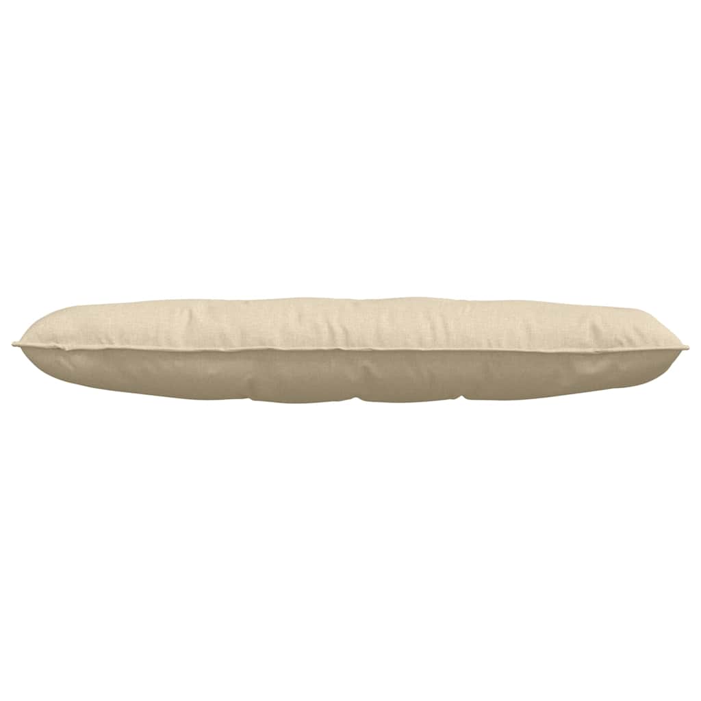Cuscino per Schiena Crema 140 x 19 x 50 cm Tessuto